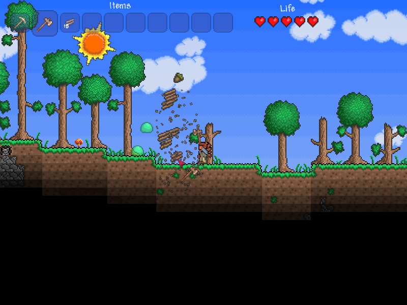 Erste Schritte in Terraria