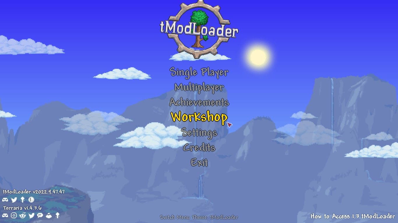 tModLoader Hauptmenü